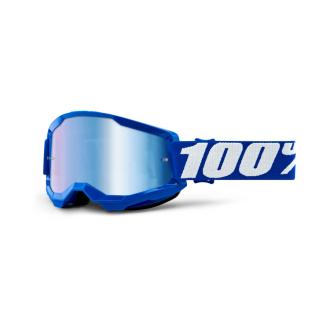 Crossbrille 100% Strata II Blau, blau verspiegelt